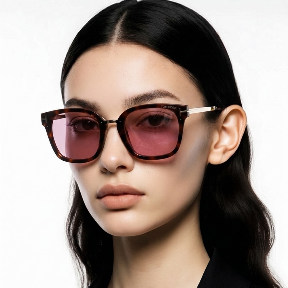 New Authentic TOM FORD TF1014 52Y Philippa 68MM Square Sunglasses